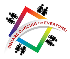 LGBTQ+ Square Dancing Logo